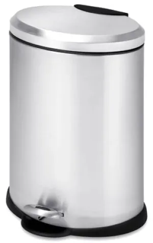 12L SS Oval Step Can