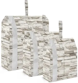 3 Set Travel Packing Cubes For Suitcases, Stone Lined Granite, Stackable, Garment Bag Closet Storage, Luggage Space Saver, Luggages Management Personnel