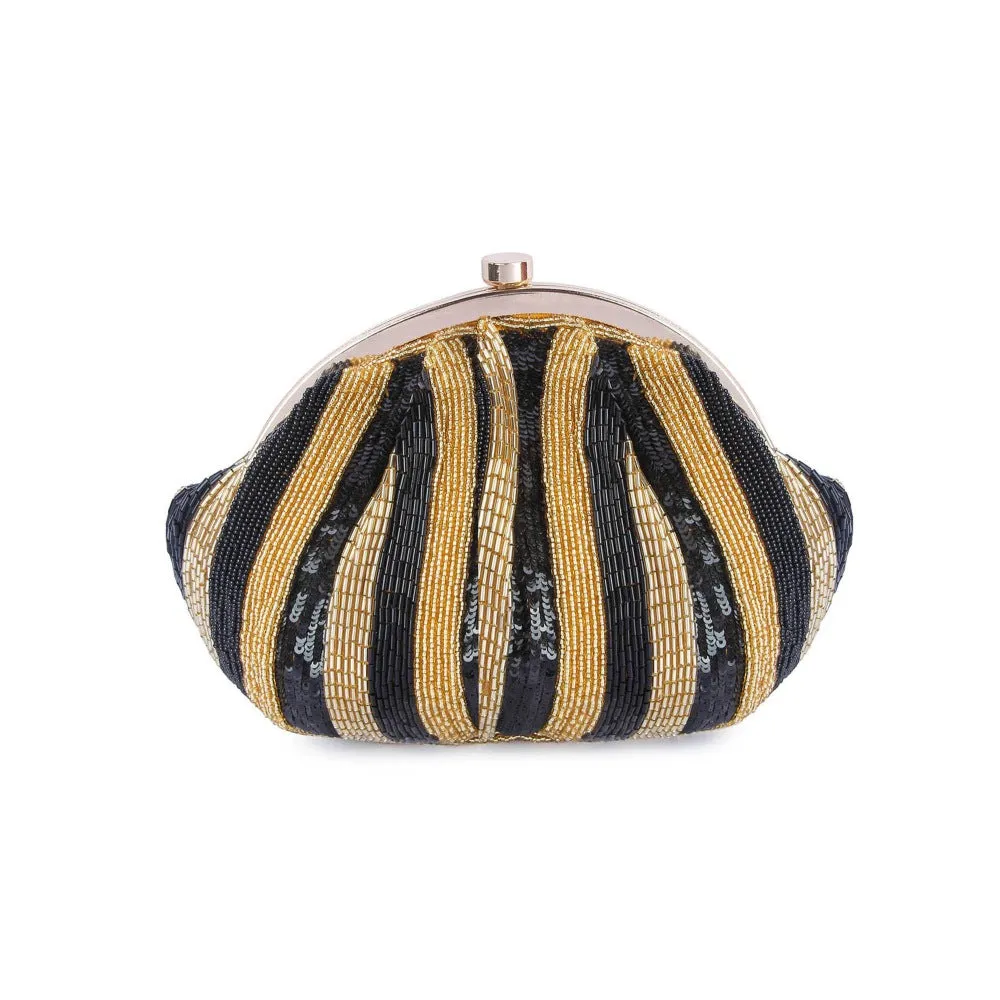 A Clutch Story Black Stripes Batuas and Potlis