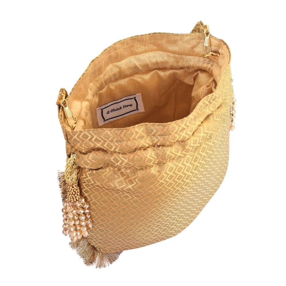 A Clutch Story Ghoomar Copper Potli