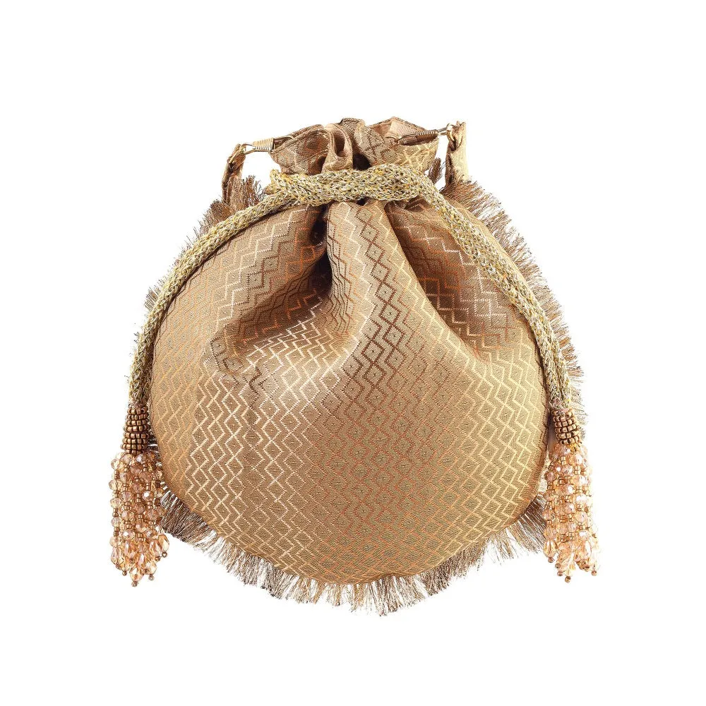 A Clutch Story Ghoomar Copper Potli