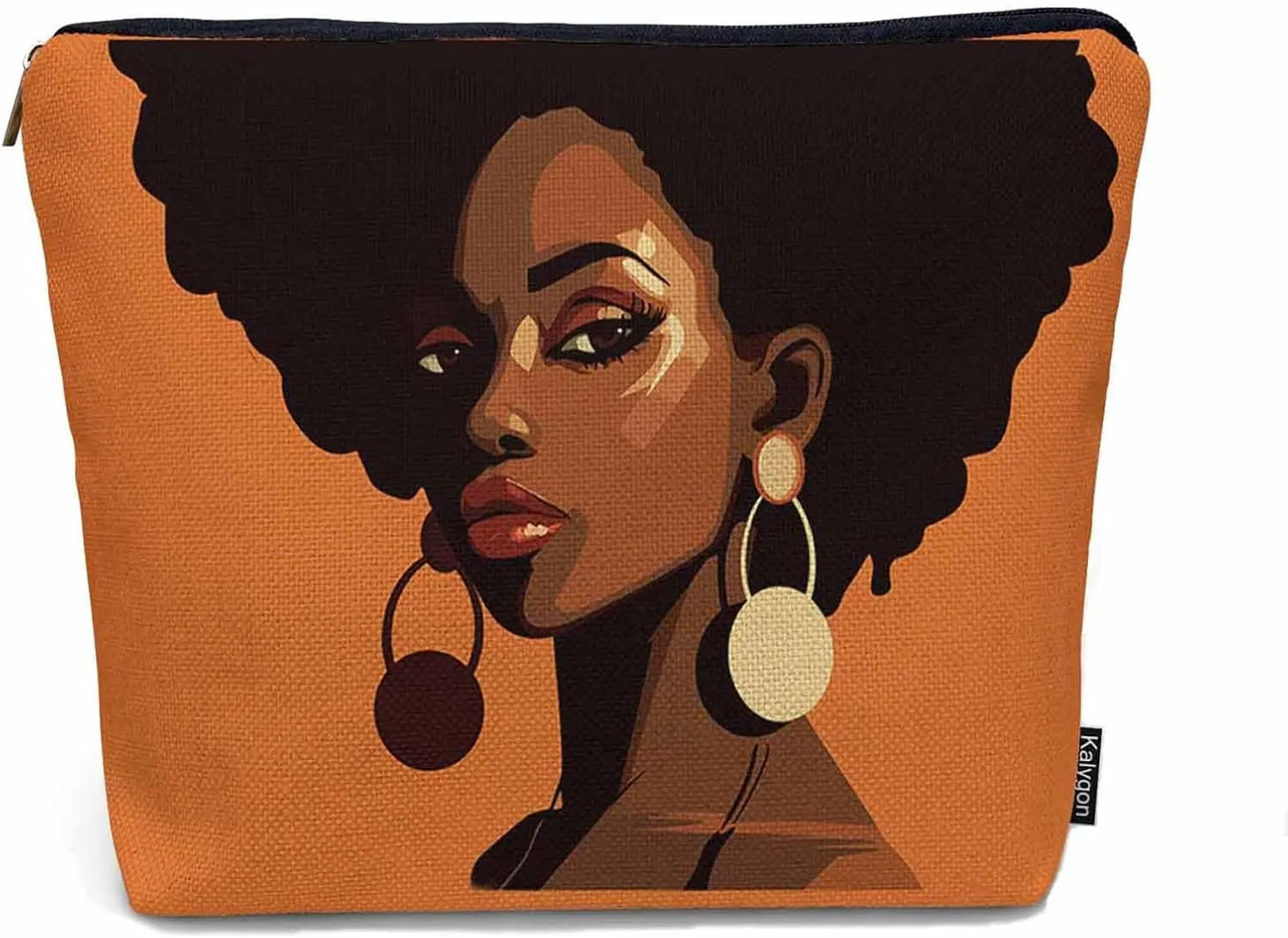 African Woman Cosmetic Bags For Women, Pretty African Women Roomy Makeup Bag Toiletry Bag Accessories Organizer Storage Bags Makeup Pouch For Travel Business Gym Camping Bathroom