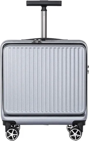 ANIIC Luggage Suitcases With Wheels Business Travel Boarding Case Hardside Luggage 18 Inch Password Box Suitcase Convenient Suitcase Spinner Luggages (Color : C, Size : 18in)