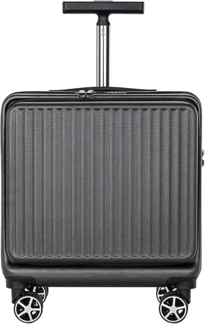 ANIIC Luggage Suitcases With Wheels Business Travel Boarding Case Hardside Luggage 18 Inch Password Box Suitcase Convenient Suitcase Spinner Luggages (Color : F, Size : 18in)