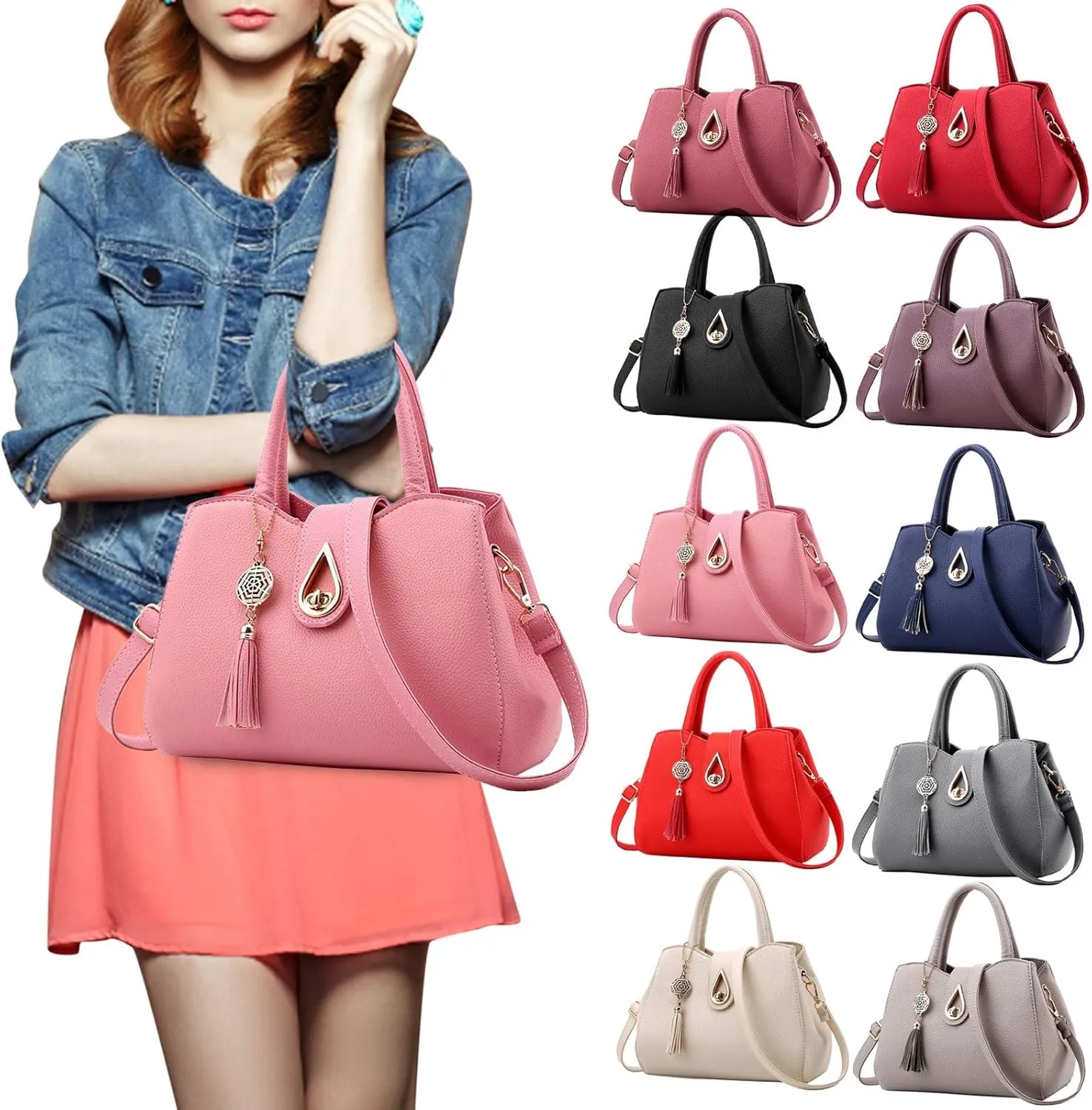 Beach Tote Bag Large Dumpling Handbags Crossbody Bags Shoulder Hobo Handbag For Business Wife Mama Travel Work Outdoor V