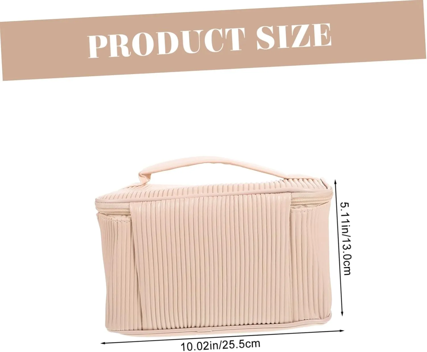 BESPORTBLE Travel Makeup Bag Organizer Women's Toiletry Bag Hanging Feature Compact Pu Leather for Daily Use