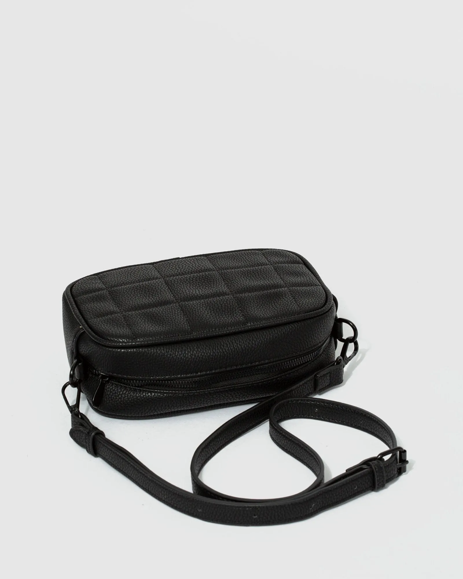 Black Quilted Crossbody Bag