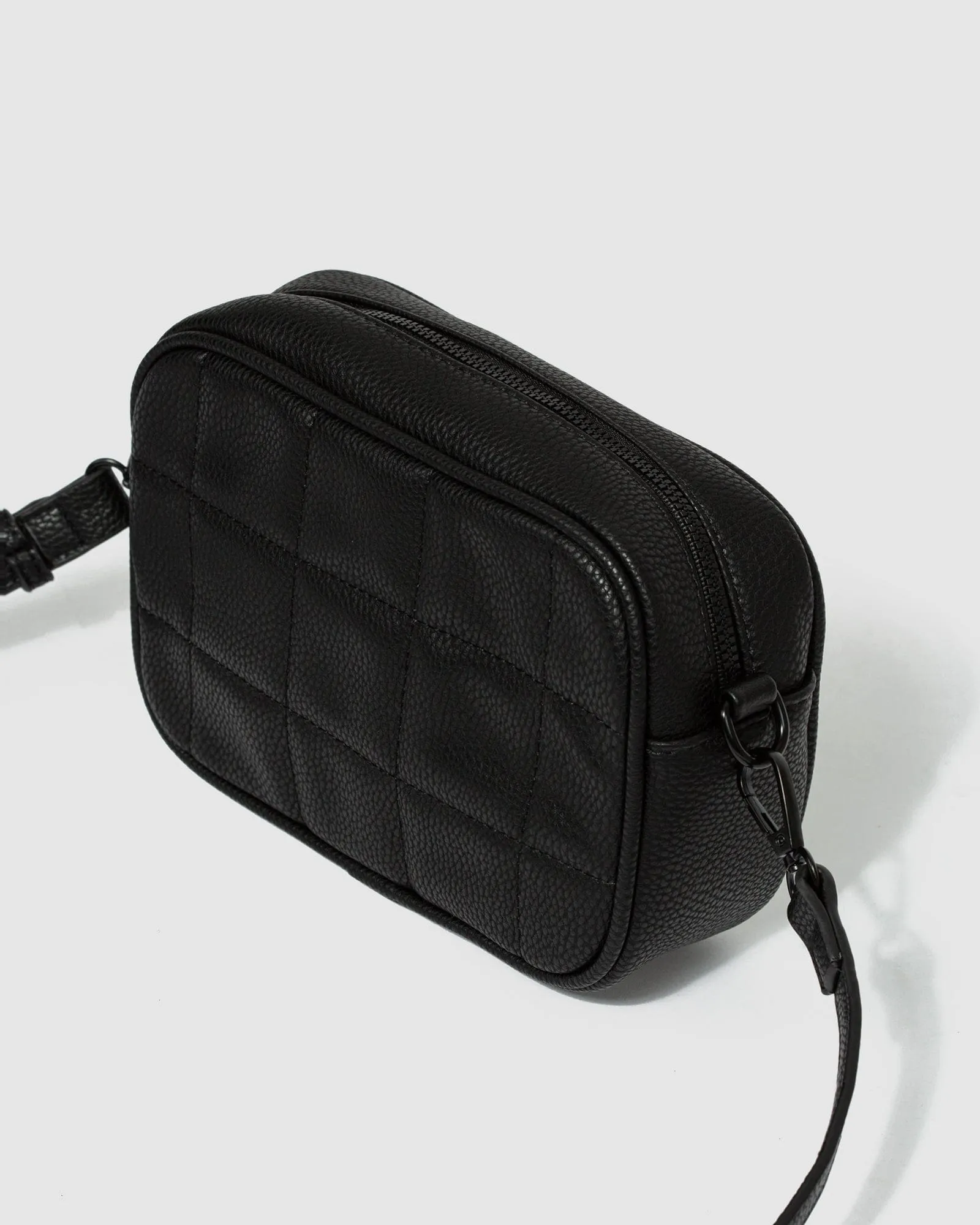 Black Quilted Crossbody Bag
