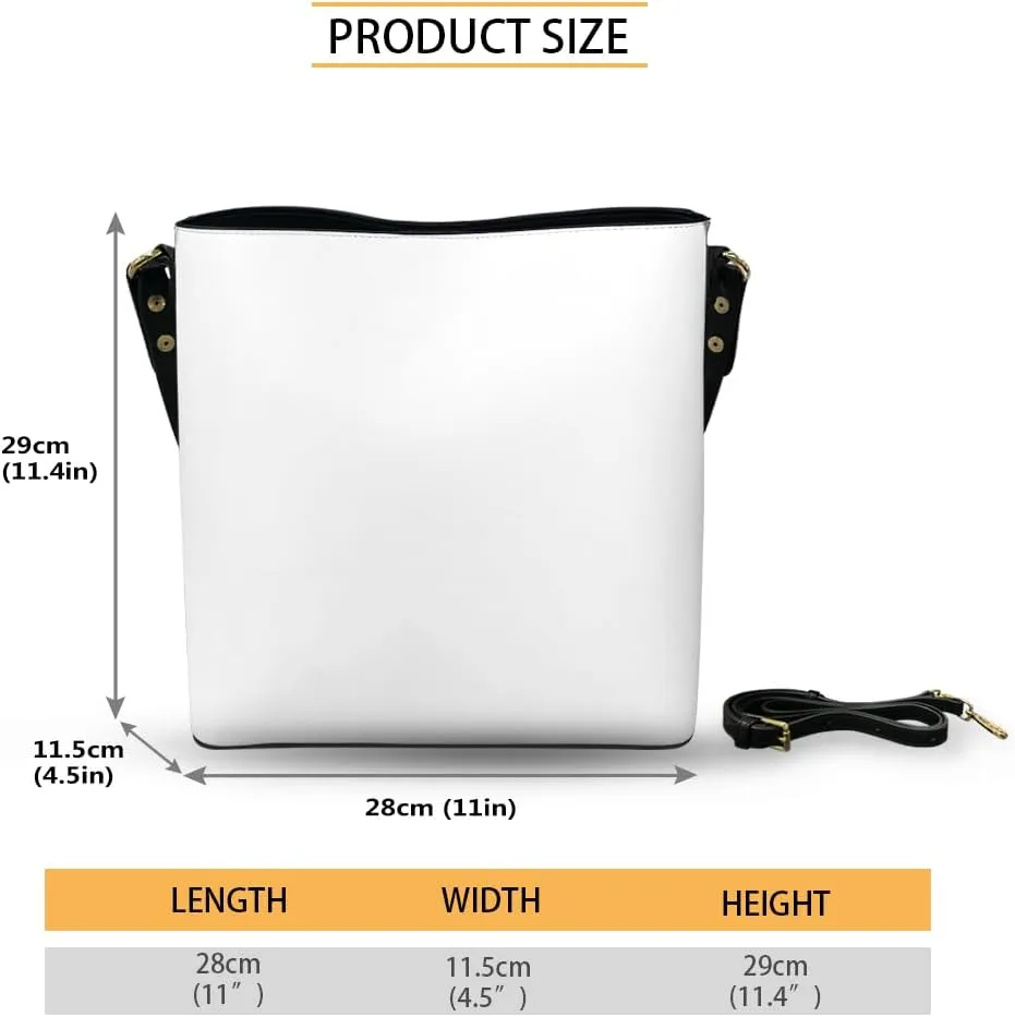 Bucket Bag for Women, PU Casual Handbag Crossbody Tote Bag, Bucket Bag Trendy Fashion Ladies Tote Handbags