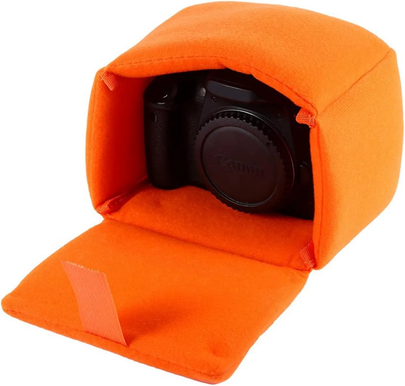 Camera Backpack DSLR Camera Case Camera Bag with Compartments Professional Camera Bag Camera Sling Bag Camera Shoulder Bag for Photographing (Orange)