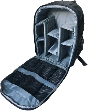 Camera Backpack Waterproof Bag Compact Camera Cases for DSLR/SLR and Accessories (Black 4)