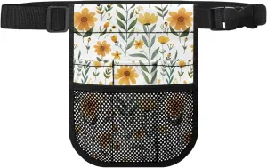 Cartoon Sunflower Nurse Fanny Pack,Multi-compartment Nursing Waist Bag with Medical Equipment,Adjustable Belt,Nurse Tool Belt,Nurse Practical Storage Bag Organizer,Suitable for Nurses