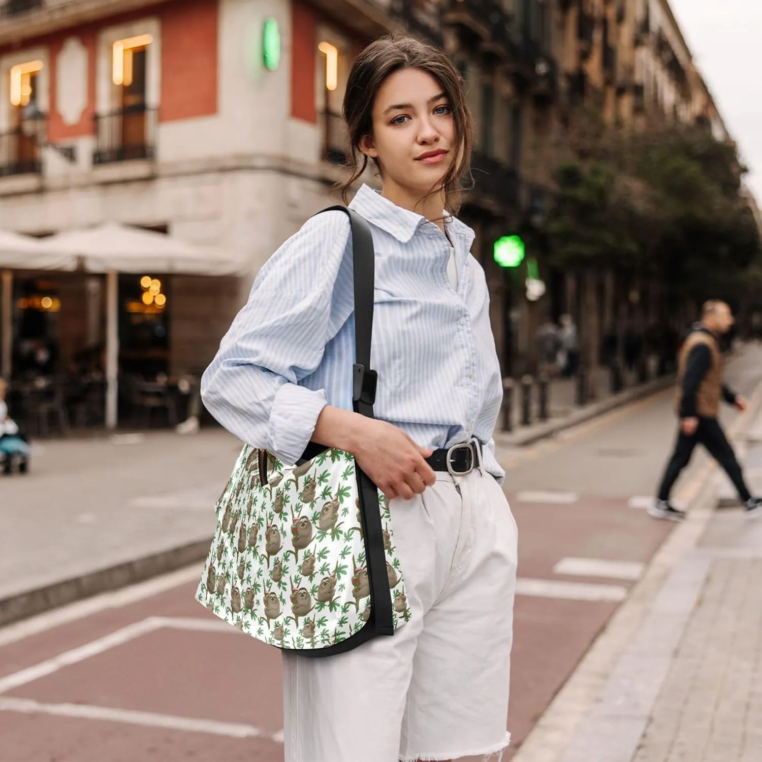 Christmas Dog Hobo Leather Bags for Women Large Crossbody Bags Trendy Animal Print Simple Shoulder Bag