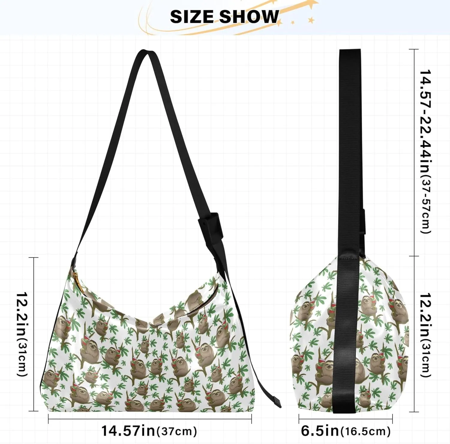 Christmas Dog Hobo Leather Bags for Women Large Crossbody Bags Trendy Animal Print Simple Shoulder Bag