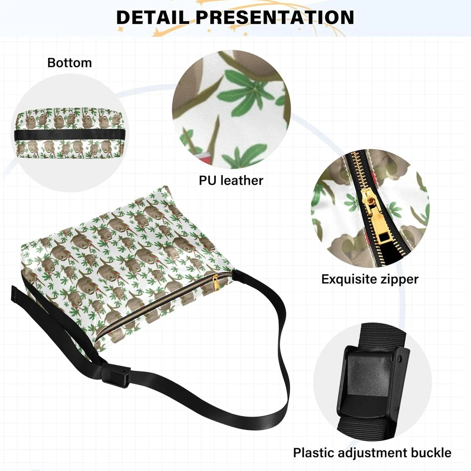 Christmas Dog Hobo Leather Bags for Women Large Crossbody Bags Trendy Animal Print Simple Shoulder Bag