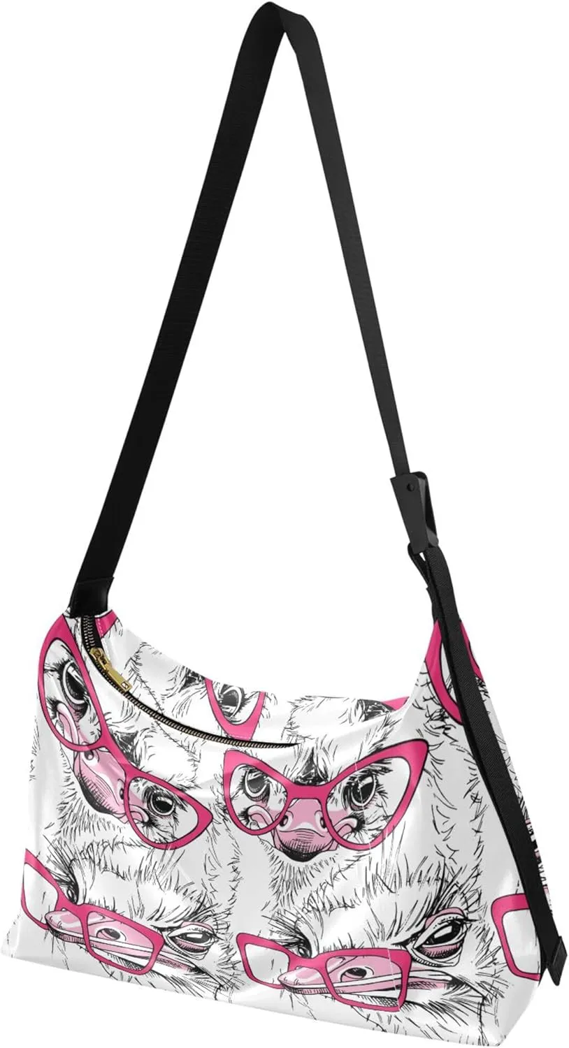 Christmas Dog Hobo Leather Bags for Women Large Crossbody Bags Trendy Animal Print Simple Shoulder Bag
