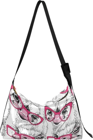 Christmas Dog Hobo Leather Bags for Women Large Crossbody Bags Trendy Animal Print Simple Shoulder Bag