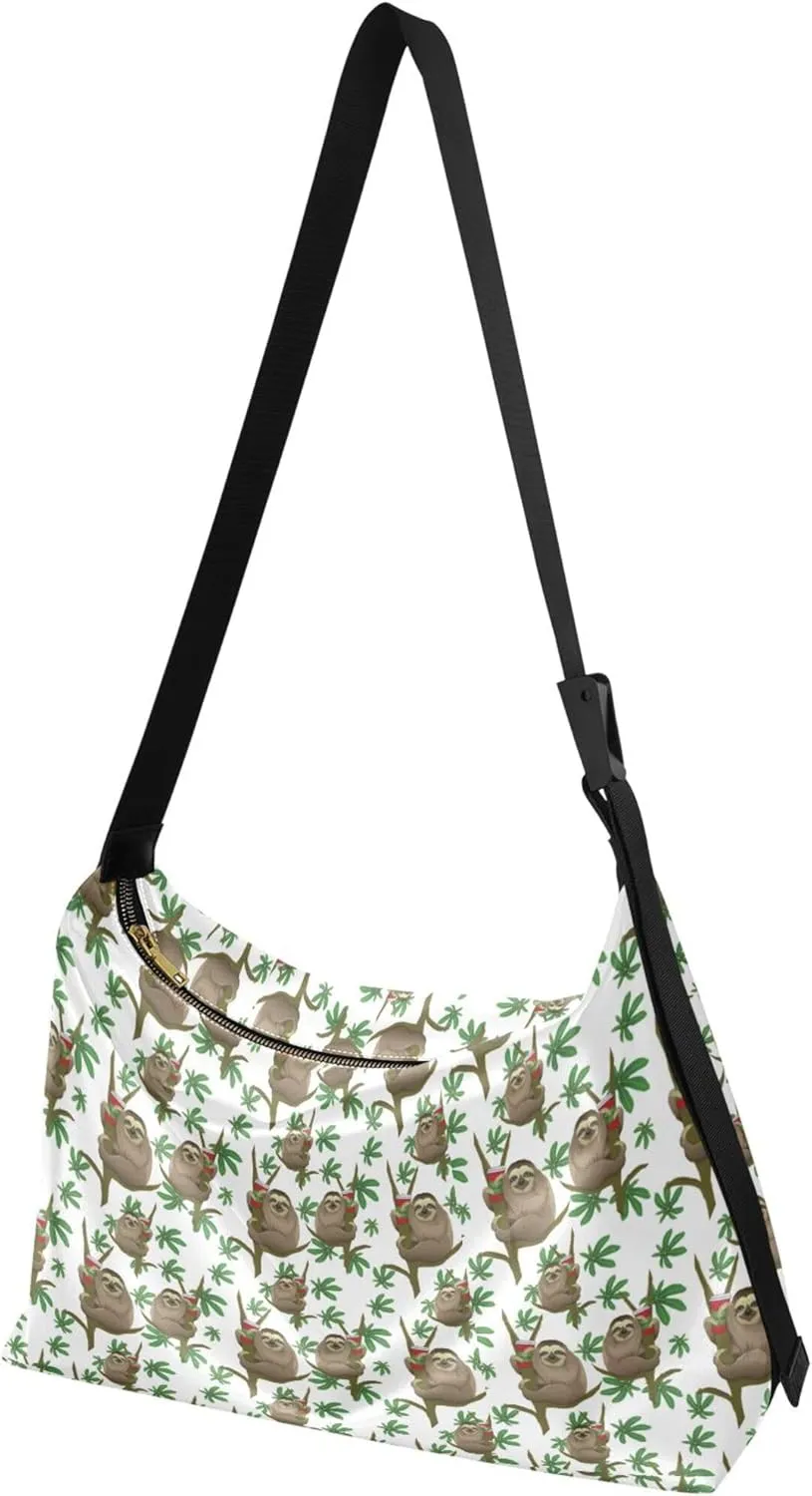 Christmas Dog Hobo Leather Bags for Women Large Crossbody Bags Trendy Animal Print Simple Shoulder Bag