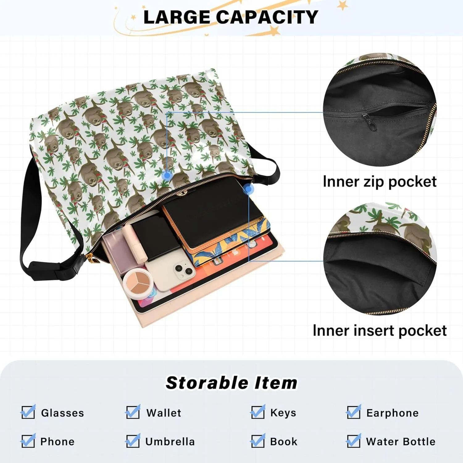 Christmas Dog Hobo Leather Bags for Women Large Crossbody Bags Trendy Animal Print Simple Shoulder Bag