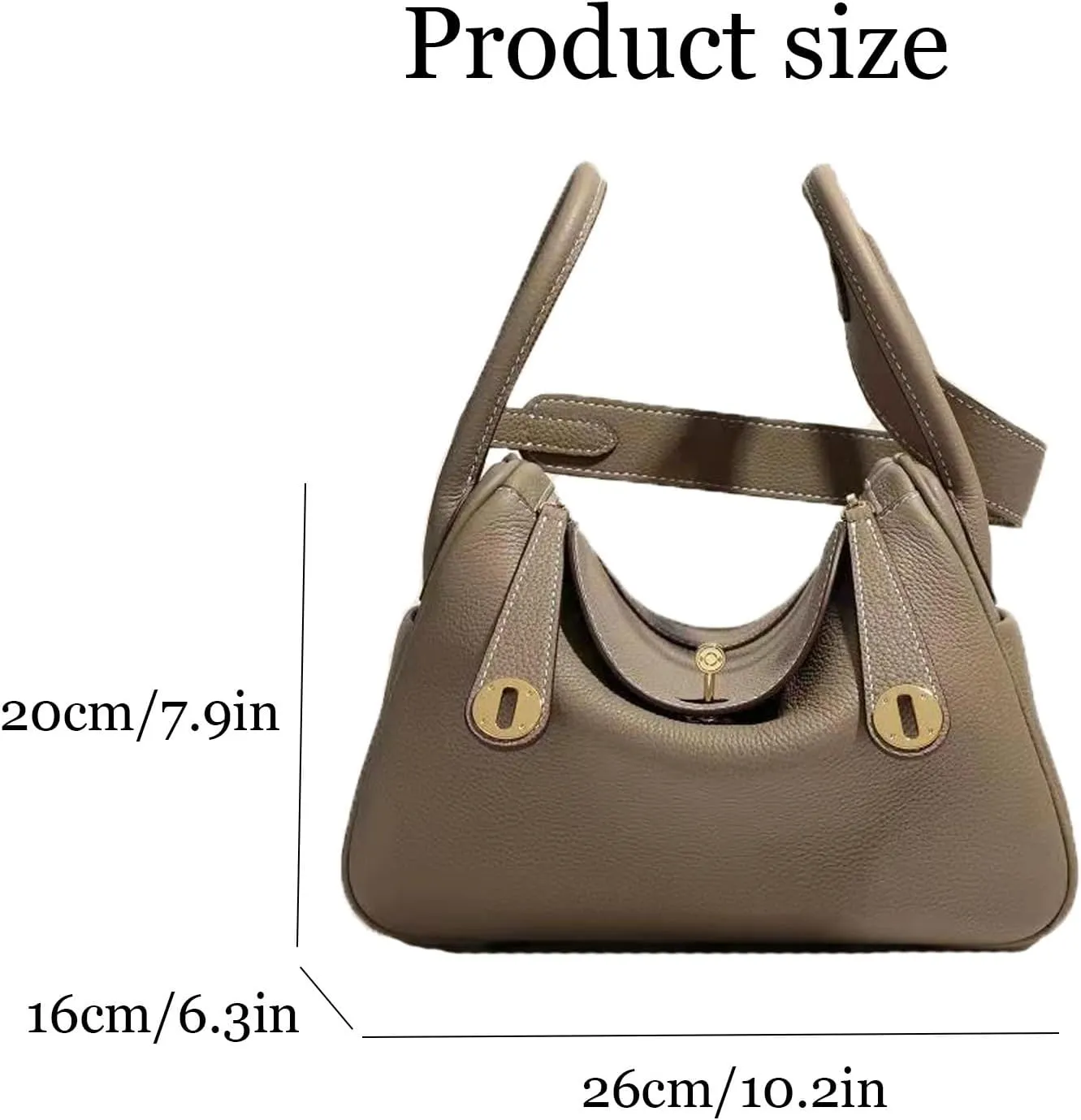 Classic Retro All-match Cowhide leather shoulder, Handbag - Exquisite fashionable versatile hand held doctor bags