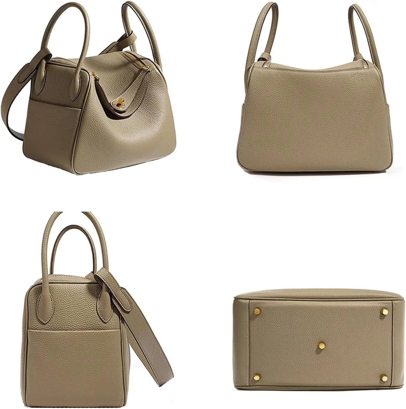 Classic Retro All-match Cowhide leather shoulder, Handbag - Exquisite fashionable versatile hand held doctor bags