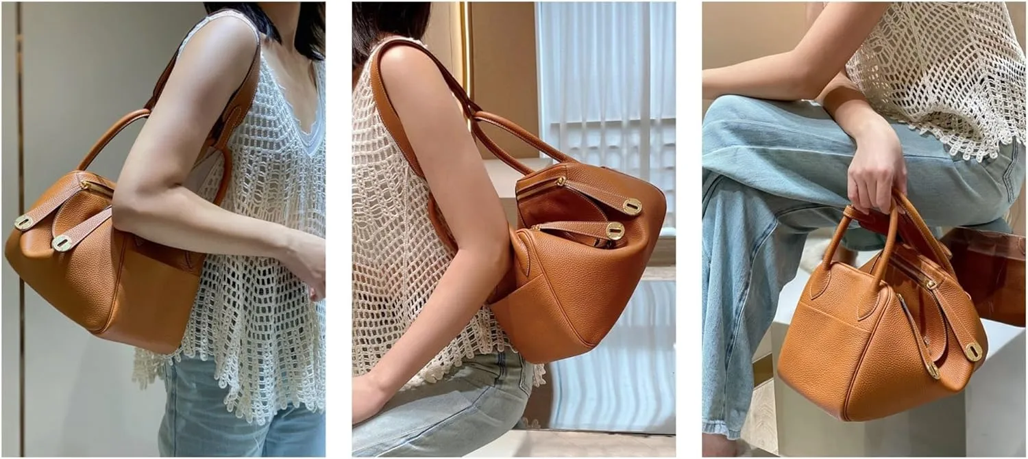 Classic Retro All-match Cowhide leather shoulder, Handbag - Exquisite fashionable versatile hand held doctor bags