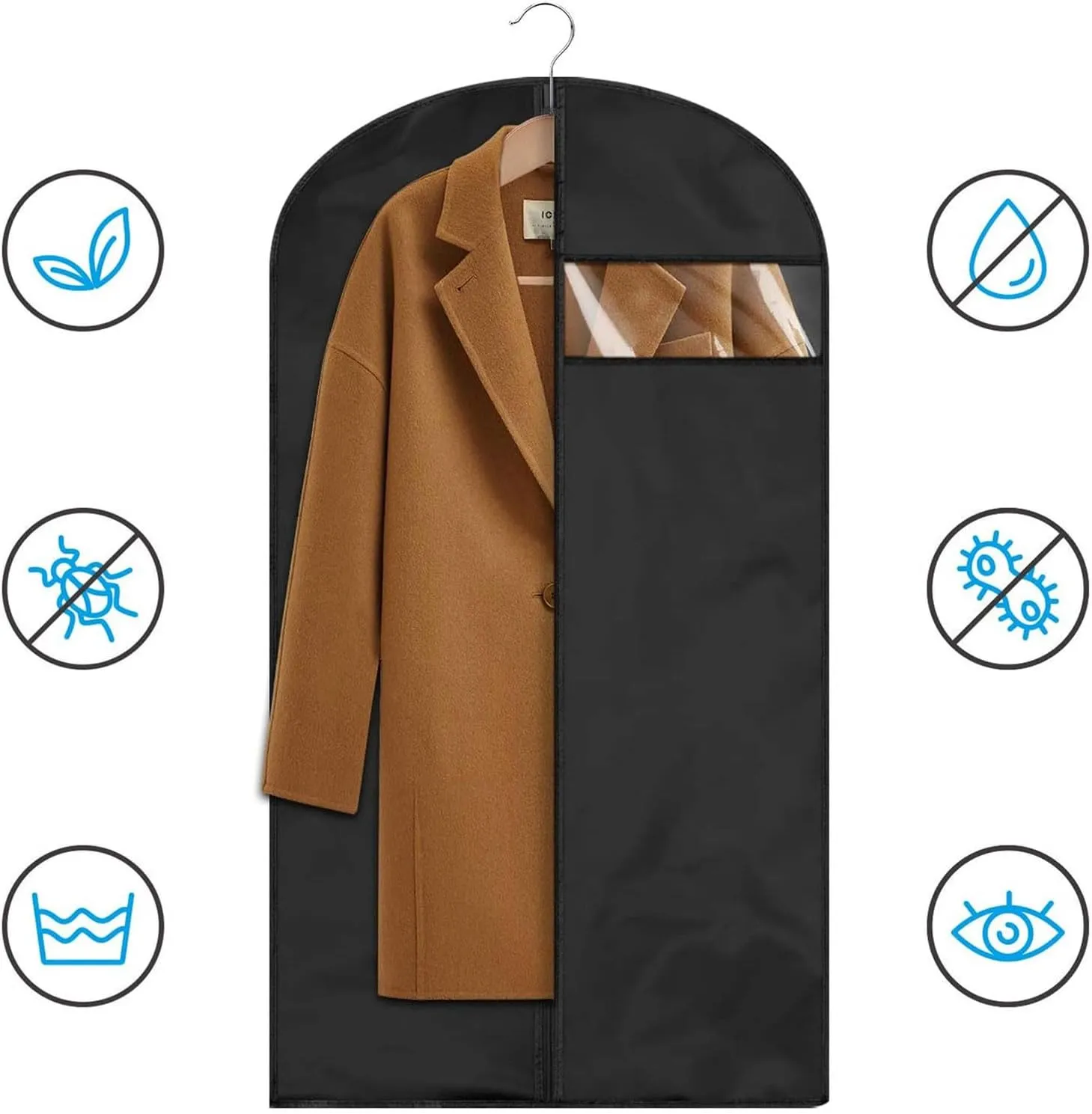 Clothes Hanging Garment Bags Clothing Suit Coat Travel Storage Bag Wardrobe