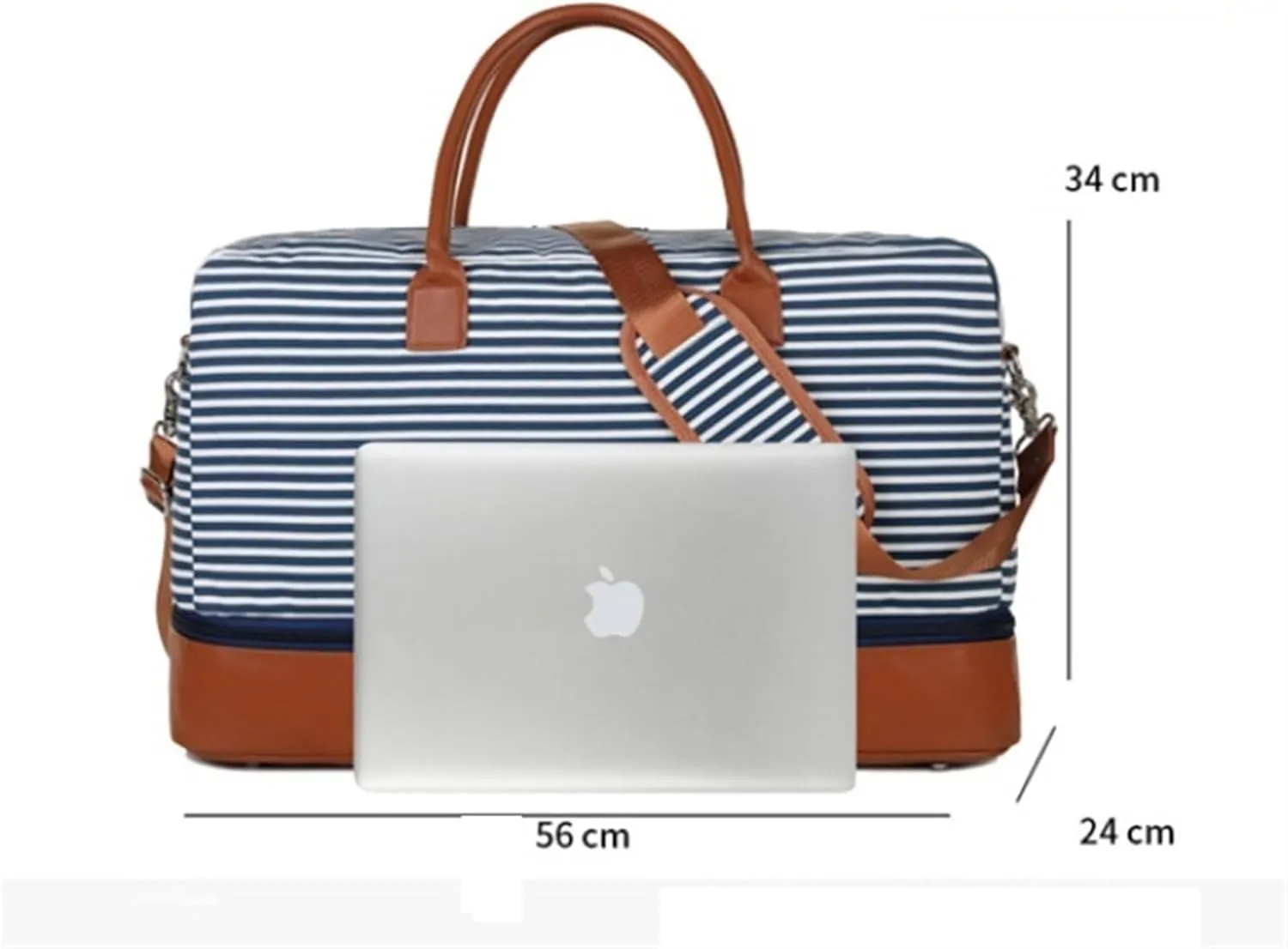 Convertible Suit Travel Bag Weekender Bags Large Travel Duffle Overnight Bag With Wet Shoes Compartment Oxford Fabric hanging garment duffel bag (Color : B, Size : 56cm*34cm*24cm)