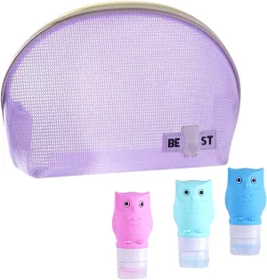 cosmetic bags with Travel Bottles for Toiletries, makeup bag with travel bottle,travel makeup bags with travel containers for toiletries,makeup bags for women,cosmetic bags for women