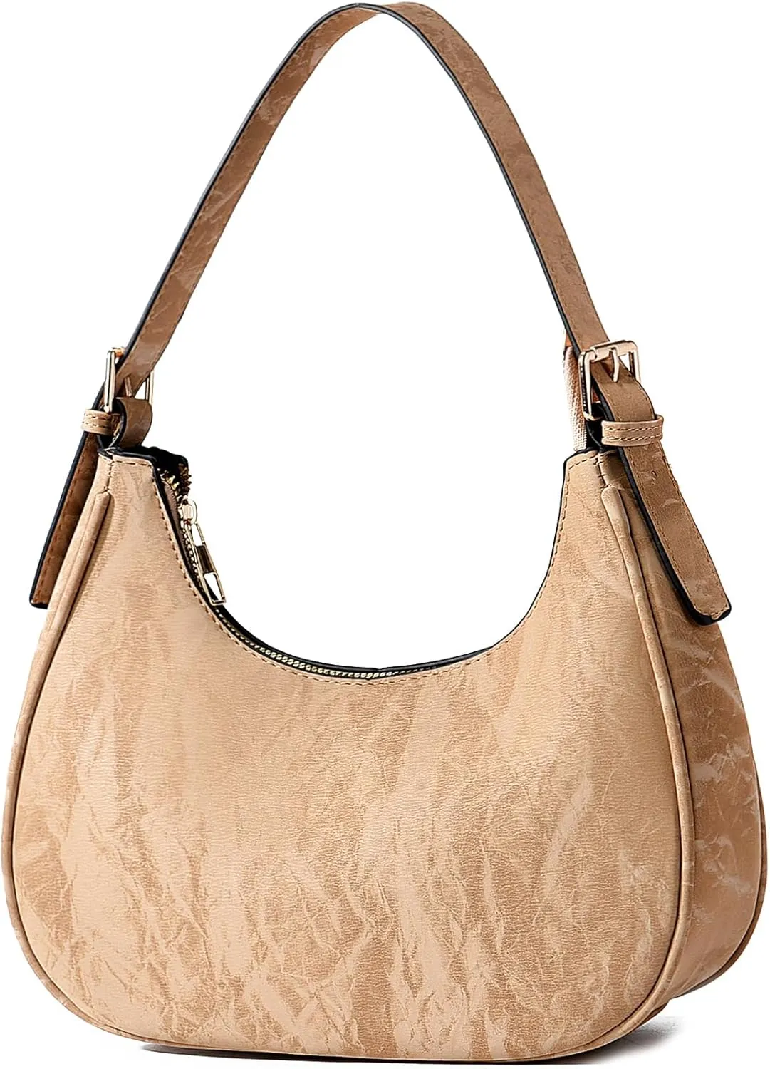 CROJUYI Small Crescent Shoulder Bags Purses for Women Retro Classic Clutch Hobo Tote Purse and Handbag Cute Crossbody Bags