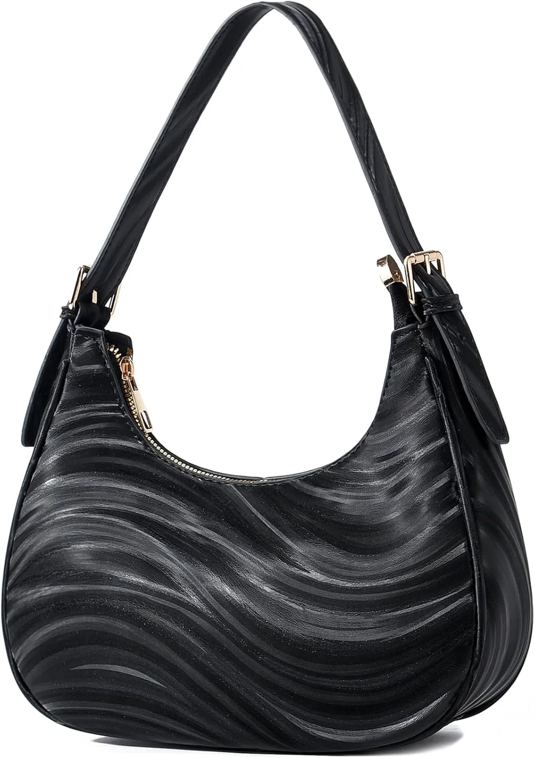 CROJUYI Small Crescent Shoulder Bags Purses for Women Retro Classic Clutch Hobo Tote Purse and Handbag Cute Crossbody Bags