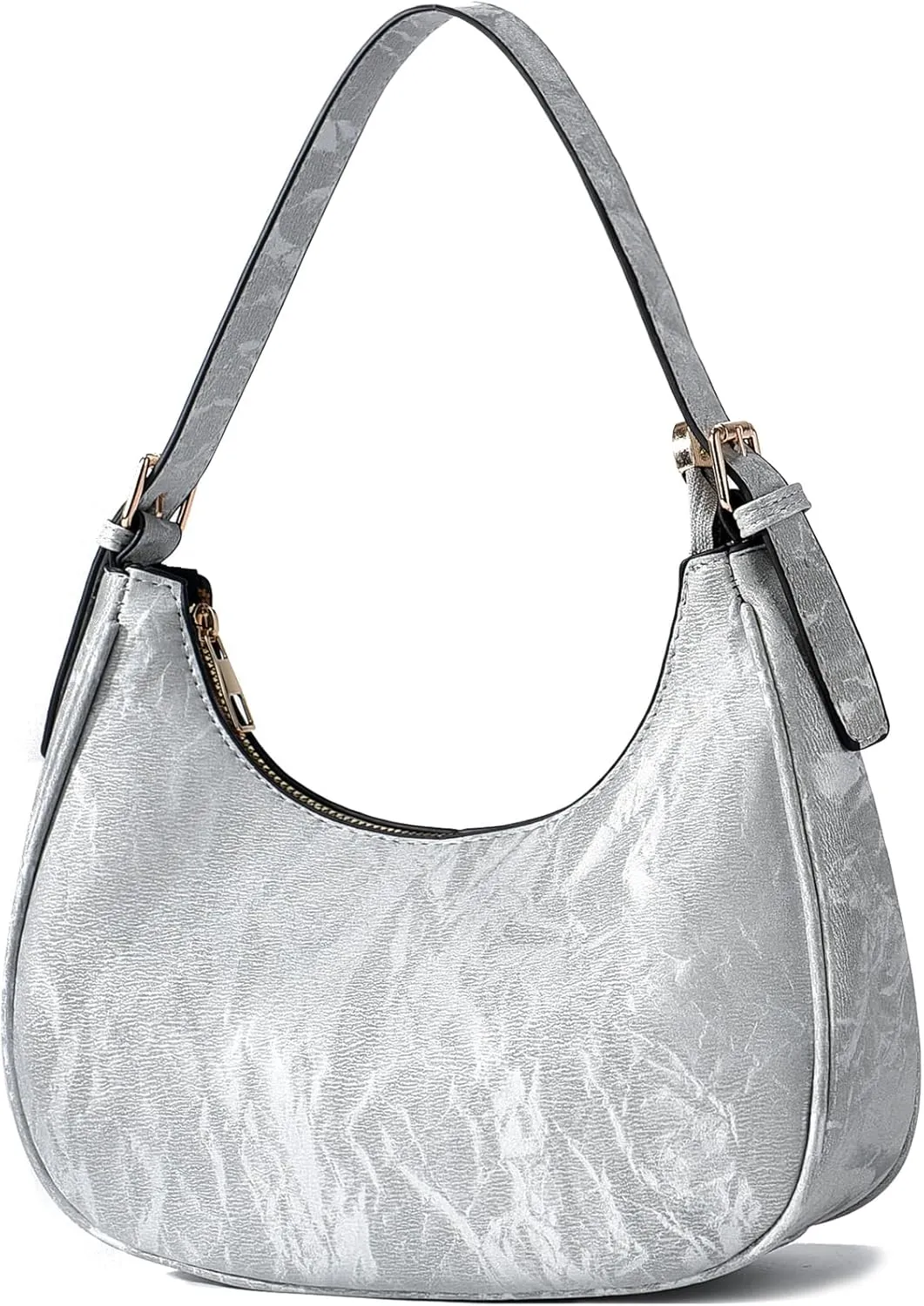 CROJUYI Small Crescent Shoulder Bags Purses for Women Retro Classic Clutch Hobo Tote Purse and Handbag Cute Crossbody Bags