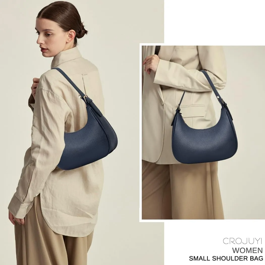 CROJUYI Small Crescent Shoulder Bags Purses for Women Retro Classic Clutch Hobo Tote Purse and Handbag Cute Crossbody Bags