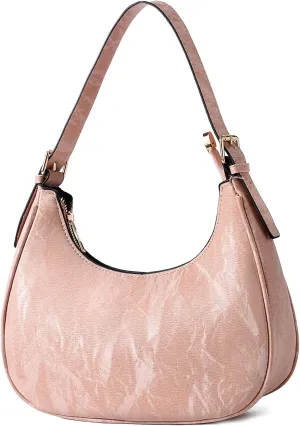 CROJUYI Small Crescent Shoulder Bags Purses for Women Retro Classic Clutch Hobo Tote Purse and Handbag Cute Crossbody Bags