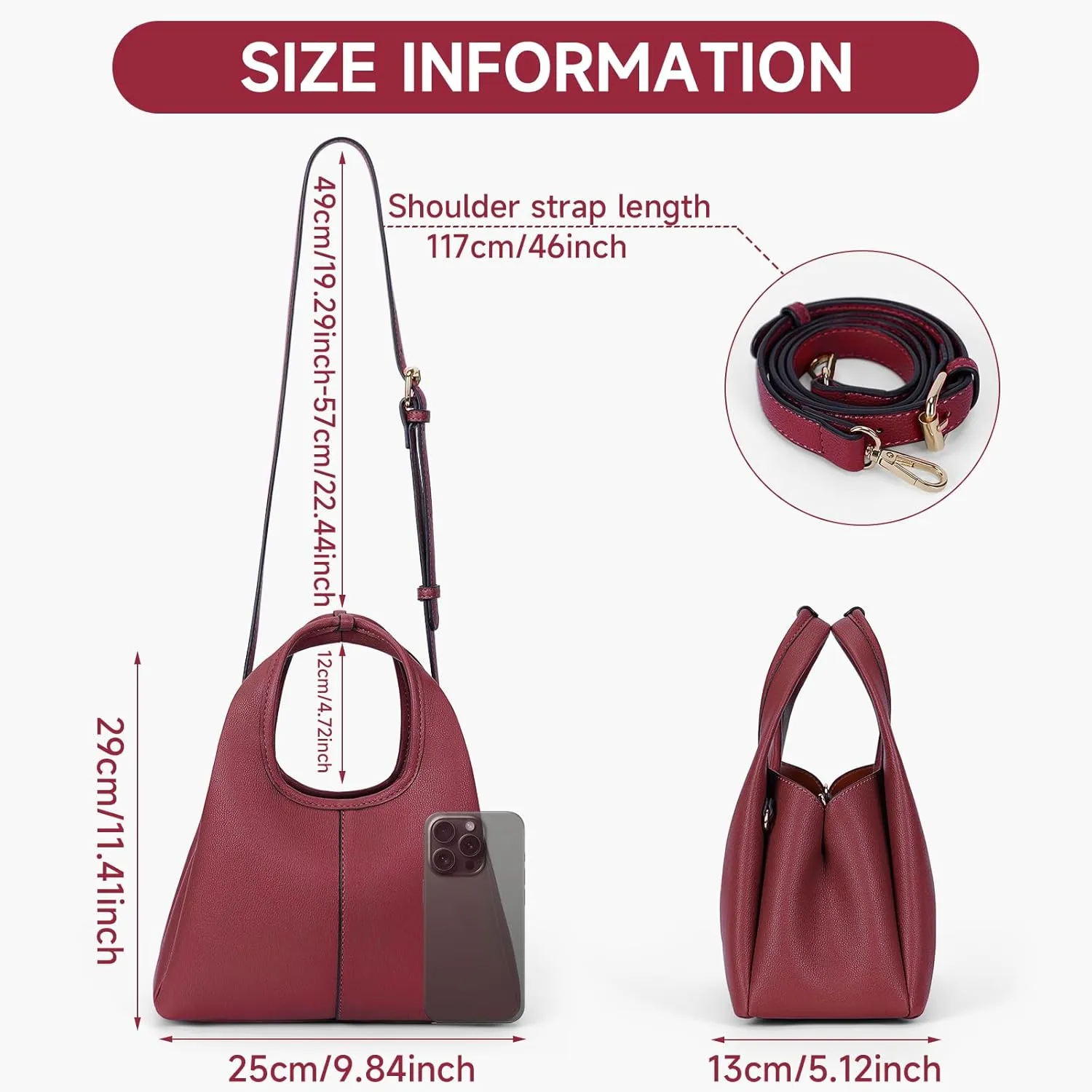 Crossbody Bag Top Handle Handbag for Women Trendy Purse Satchel Bags Pebble Leather Shoulder Bag Hobo Tote Handbag