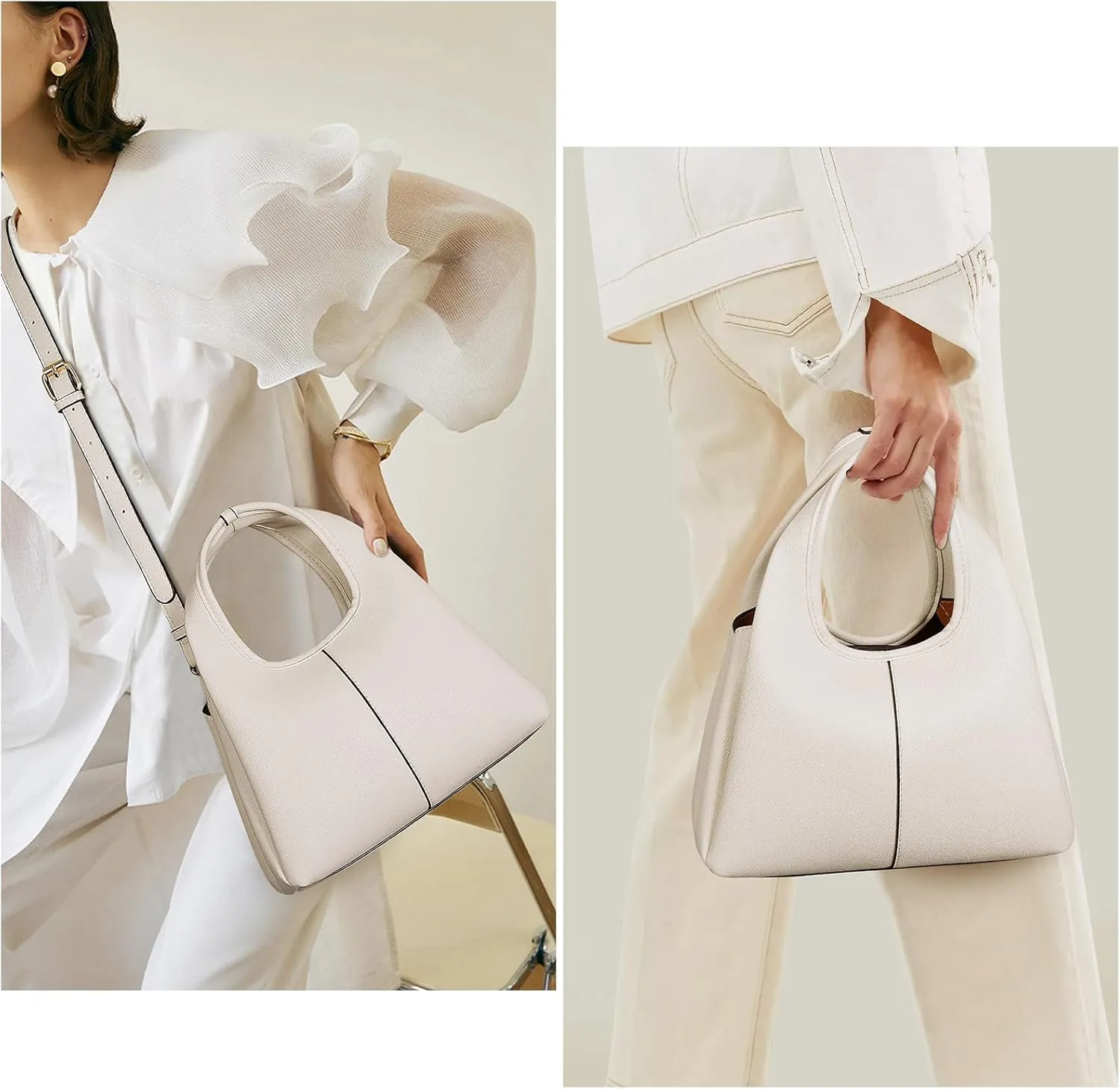 Crossbody Bag Top Handle Handbag for Women Trendy Purse Satchel Bags Pebble Leather Shoulder Bag Hobo Tote Handbag