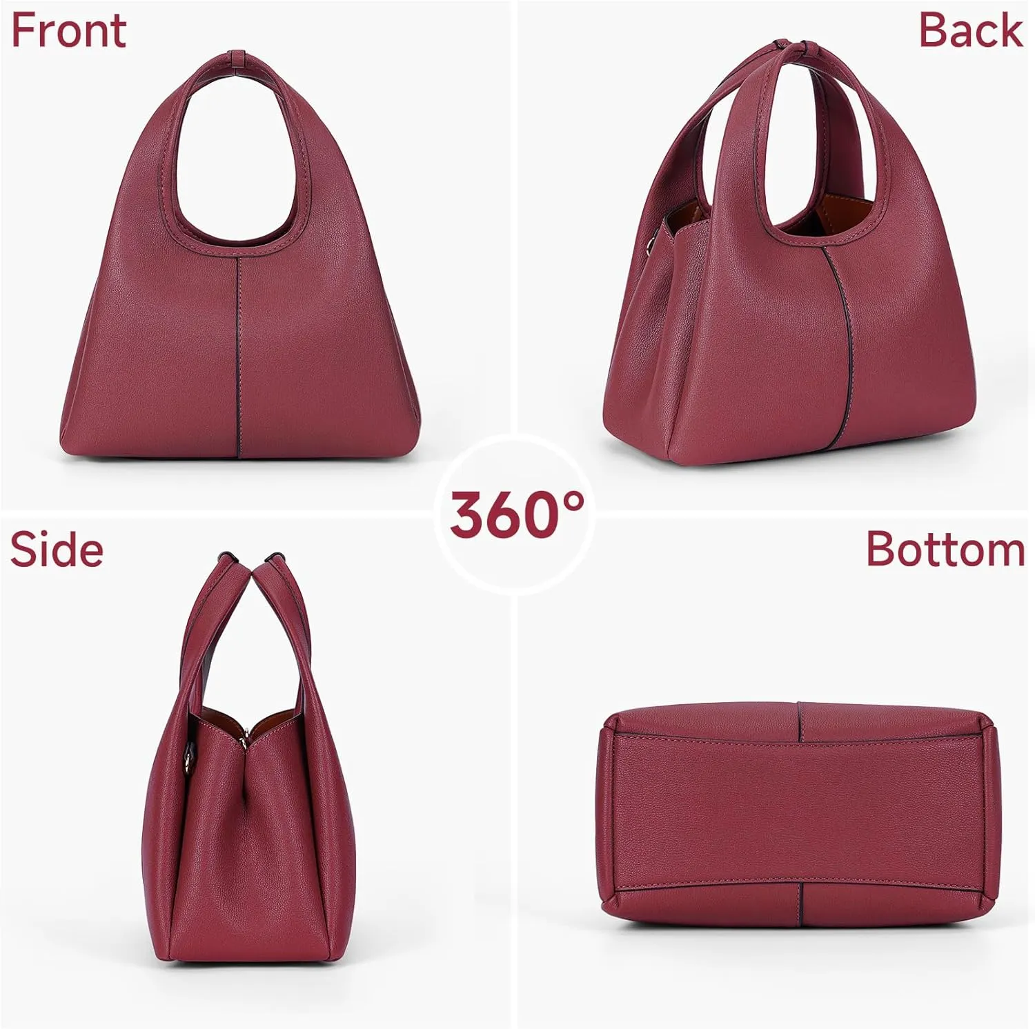 Crossbody Bag Top Handle Handbag for Women Trendy Purse Satchel Bags Pebble Leather Shoulder Bag Hobo Tote Handbag