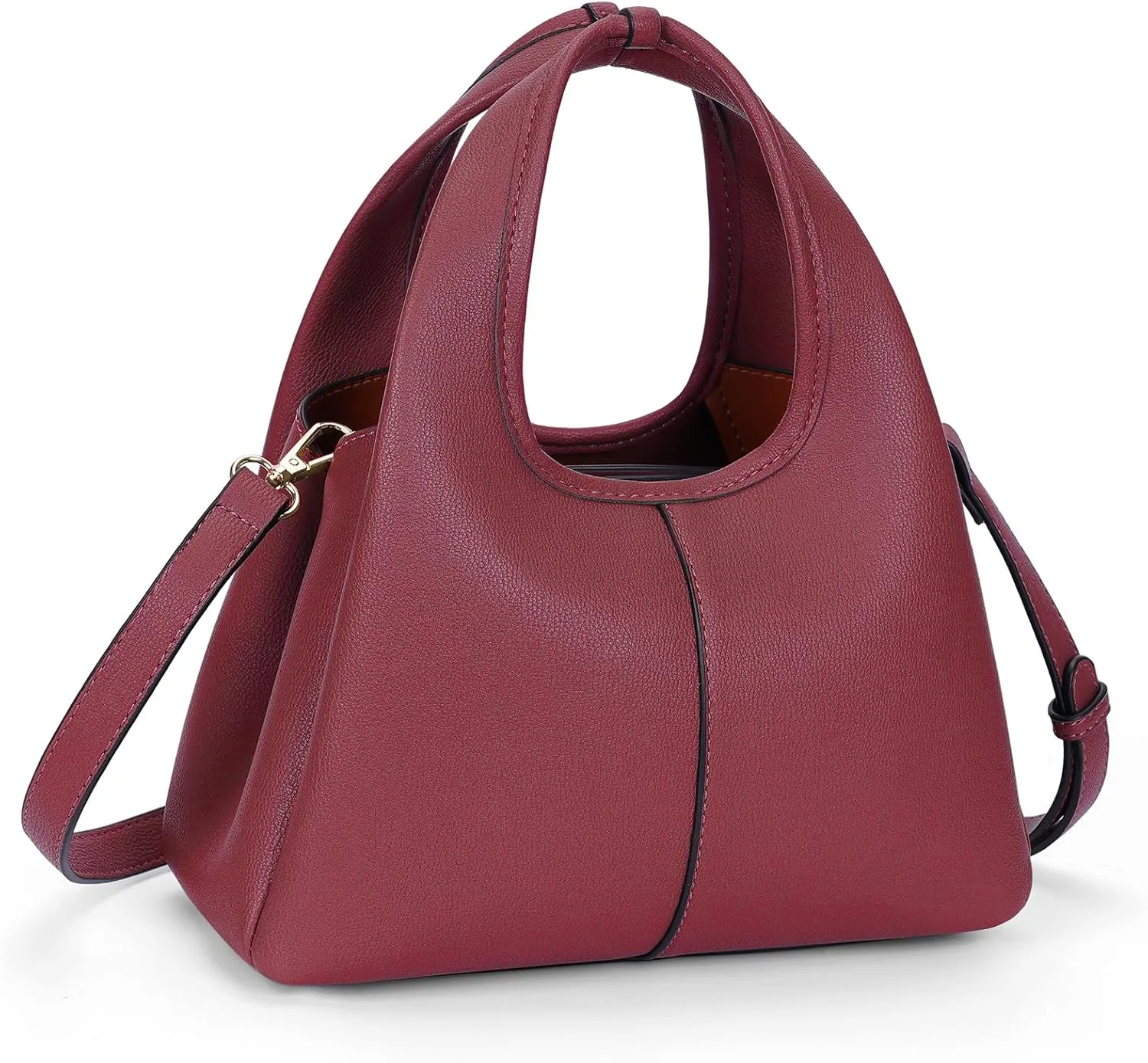 Crossbody Bag Top Handle Handbag for Women Trendy Purse Satchel Bags Pebble Leather Shoulder Bag Hobo Tote Handbag