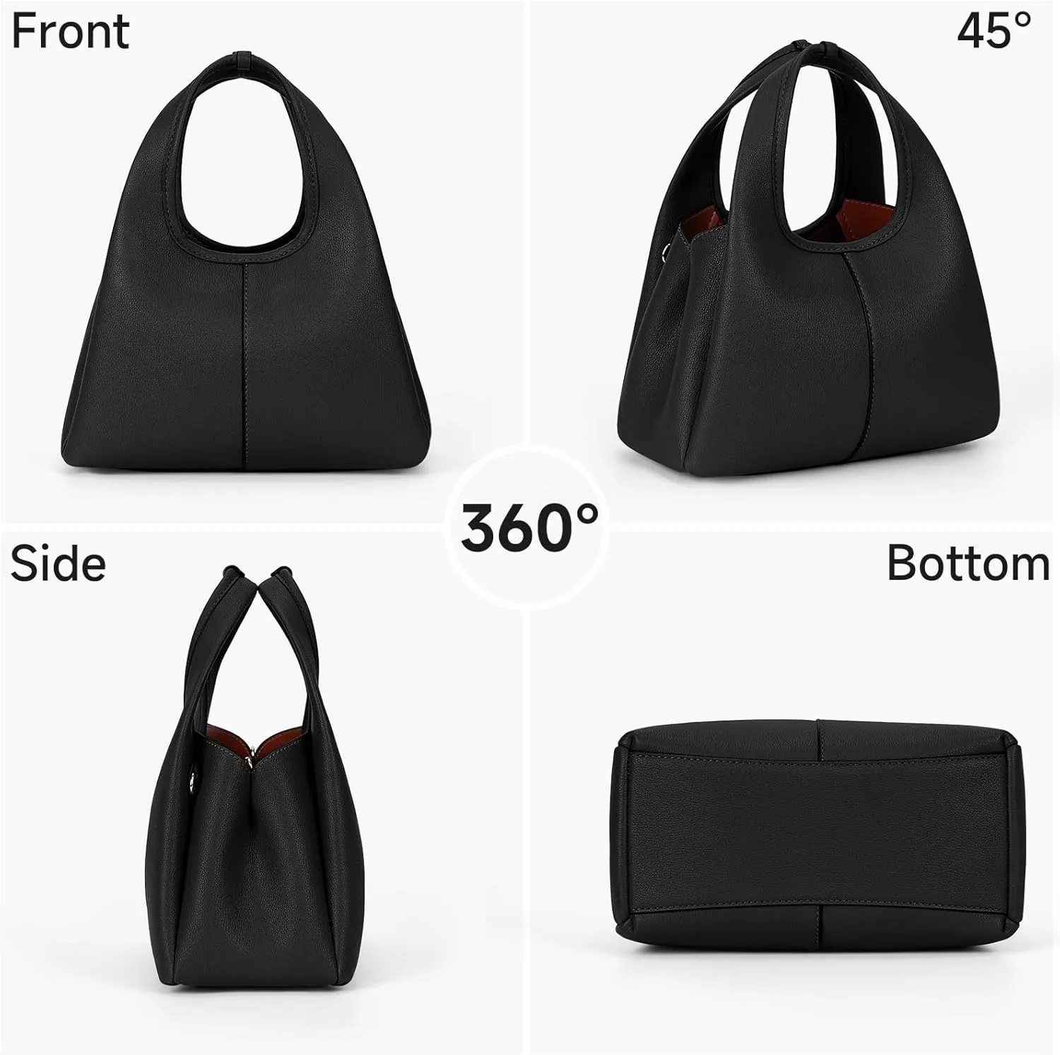 Crossbody Bag Top Handle Handbag for Women Trendy Purse Satchel Bags Pebble Leather Shoulder Bag Hobo Tote Handbag