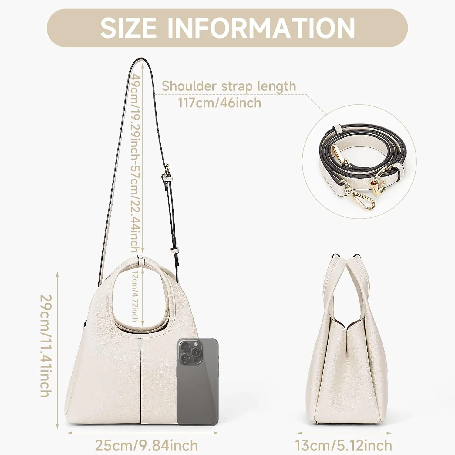 Crossbody Bag Top Handle Handbag for Women Trendy Purse Satchel Bags Pebble Leather Shoulder Bag Hobo Tote Handbag