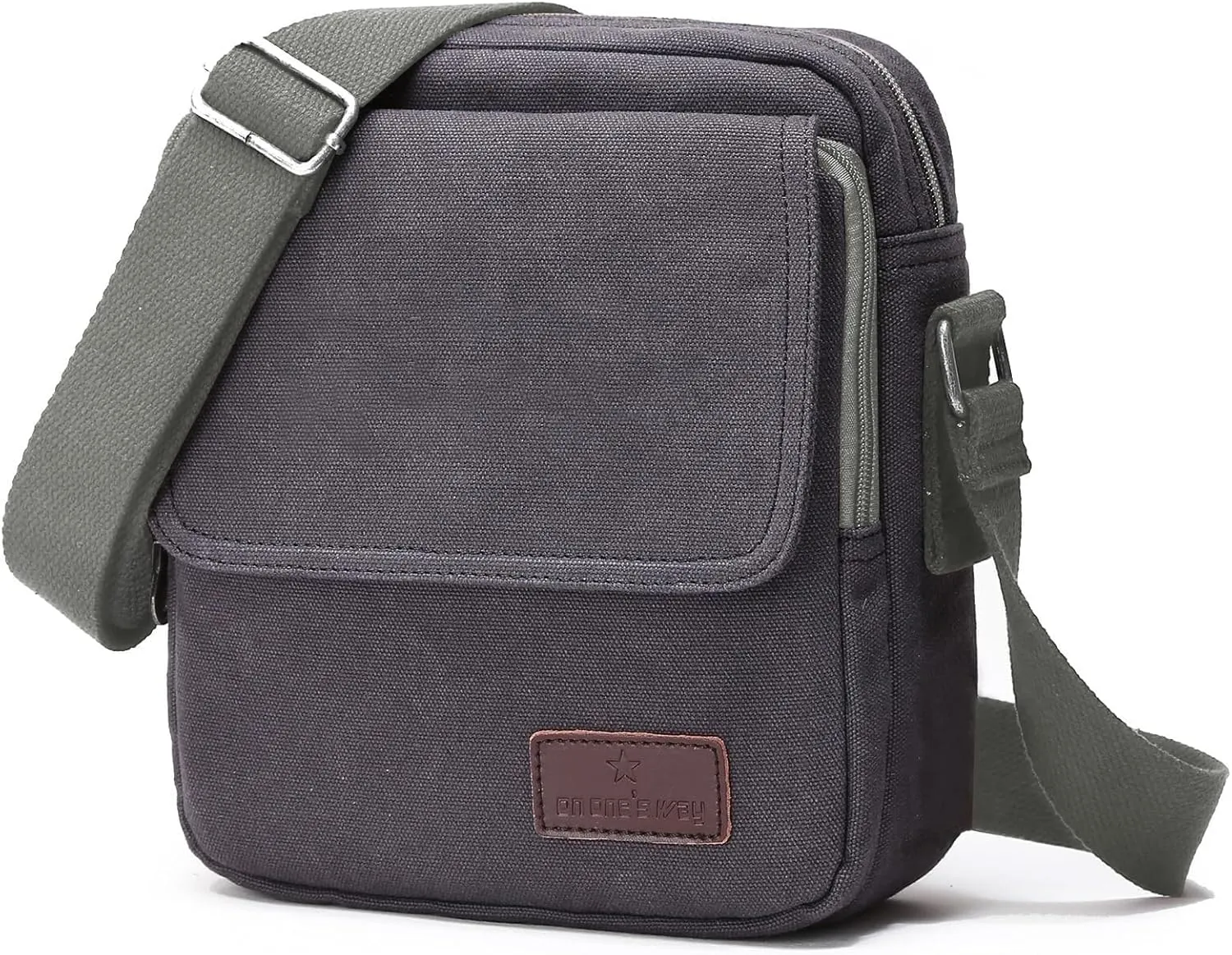 Crossbody Vintage Canvas Classic Shoulder Field Satchel Handbag for Casual Everyday Small Messenger for Men