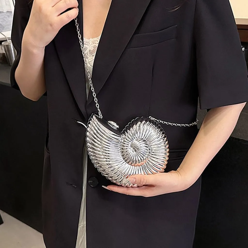 Cute Shell Evening Bag Versatile Wing Crossbody Purse Daily Life Bar Party Clutch Bag Handbag for Women