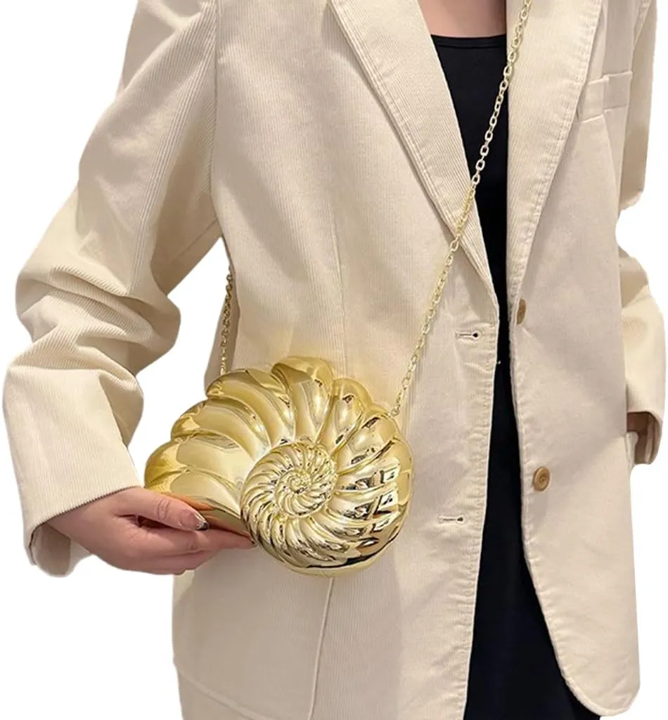 Cute Shell Evening Bag Versatile Wing Crossbody Purse Daily Life Bar Party Clutch Bag Handbag for Women