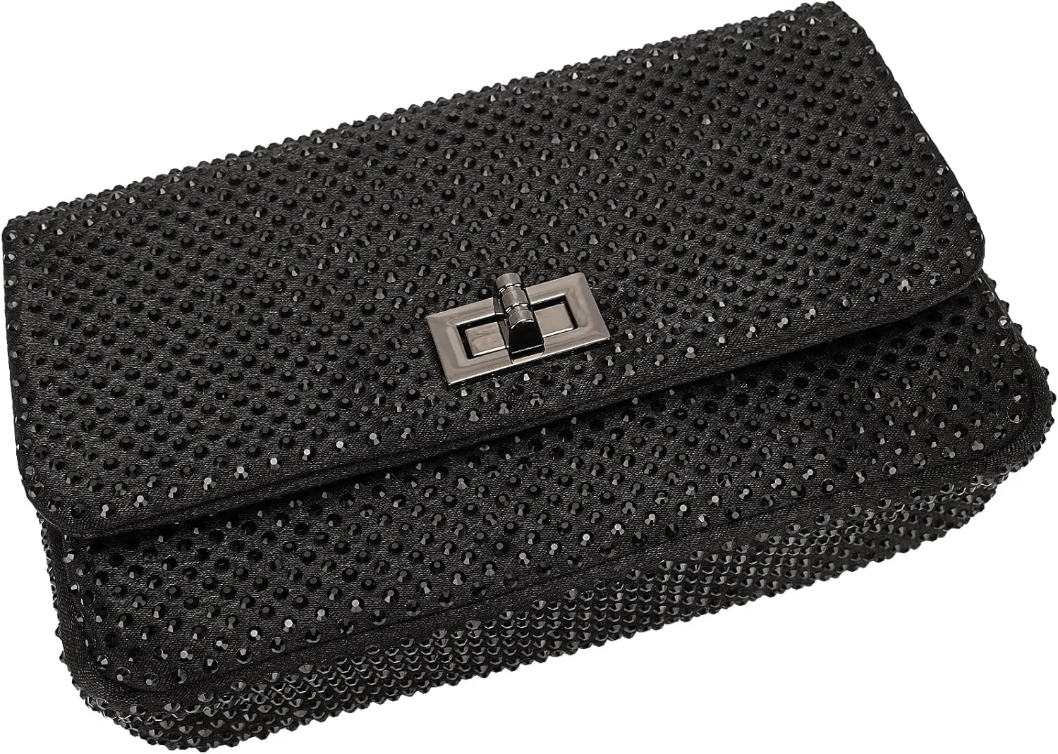 Dexmay Classic Flap Crystal Bag Small Evening Clutch Handbag Party Rhinestone Purse
