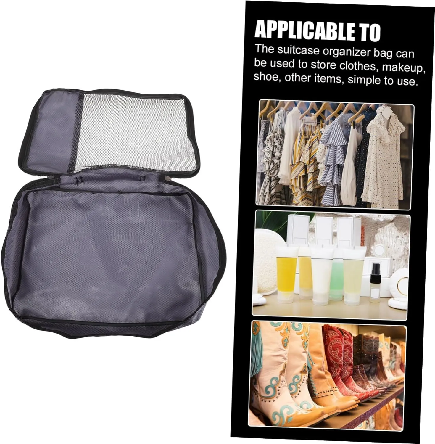 Didiseaon Luggage Storage Bag Organizers Trendy Suitcase Organizer Bags for Travel Luggage Bag Travel Suitcase Organizer Bag Compartment Multifunctional Carry All Tote Bags Women Fabric