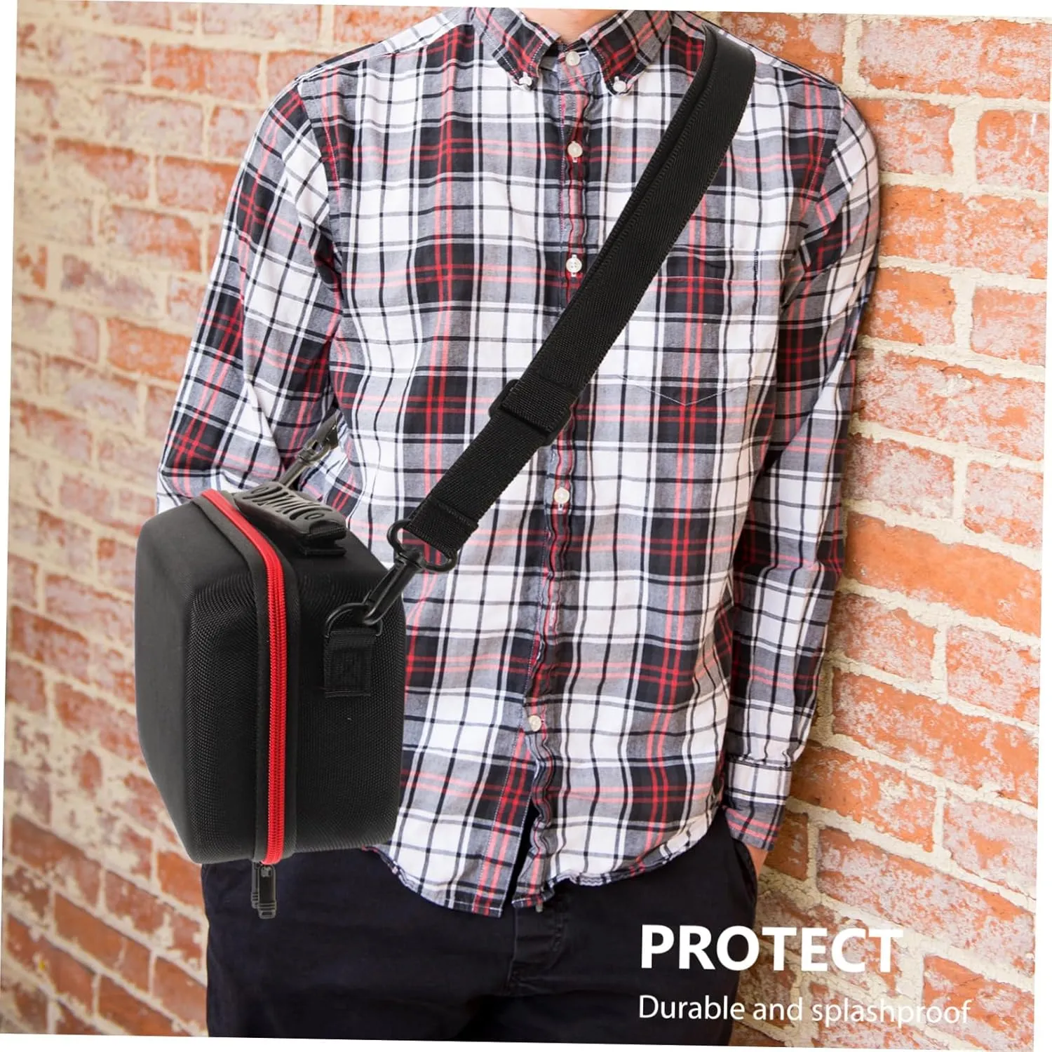 DOITOOL Diy Camera Case Compact Digital Storage Bag for Travel Outdoor Grid Design for Camera Pouches