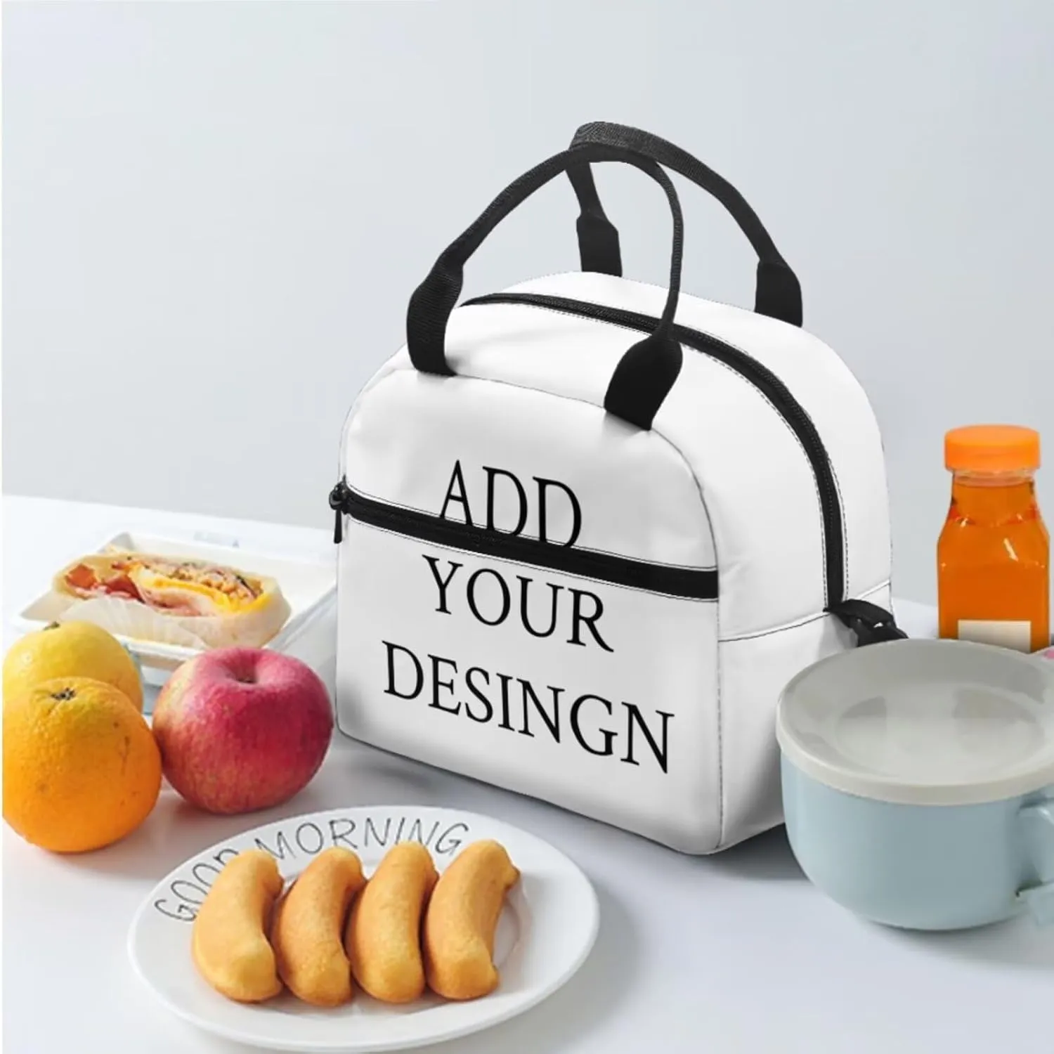 Dolyues Custom Backpack for Boys with Lunch Box Personality 17-inch School Bag Set, Ideal Backpack for Kids Ages 10-12, Practical Kids Bookbag