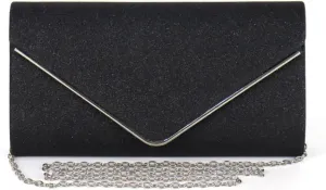 Envelope Clutch Purses for Women, Shining Evening Shoulder Bags Glitter Crossbody Handbag for Wedding Party Prom