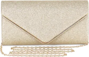 Envelope Clutch Purses for Women, Shining Evening Shoulder Bags Glitter Crossbody Handbag for Wedding Party Prom