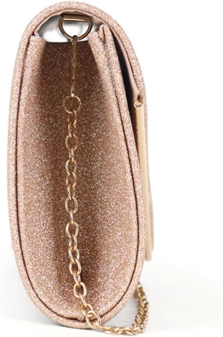 Envelope Clutch Purses for Women, Shining Evening Shoulder Bags Glitter Crossbody Handbag for Wedding Party Prom